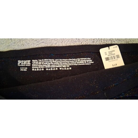 Pink Victorias Secret hipster cosmic black underwear panty size S NWT - Picture 5 of 5
